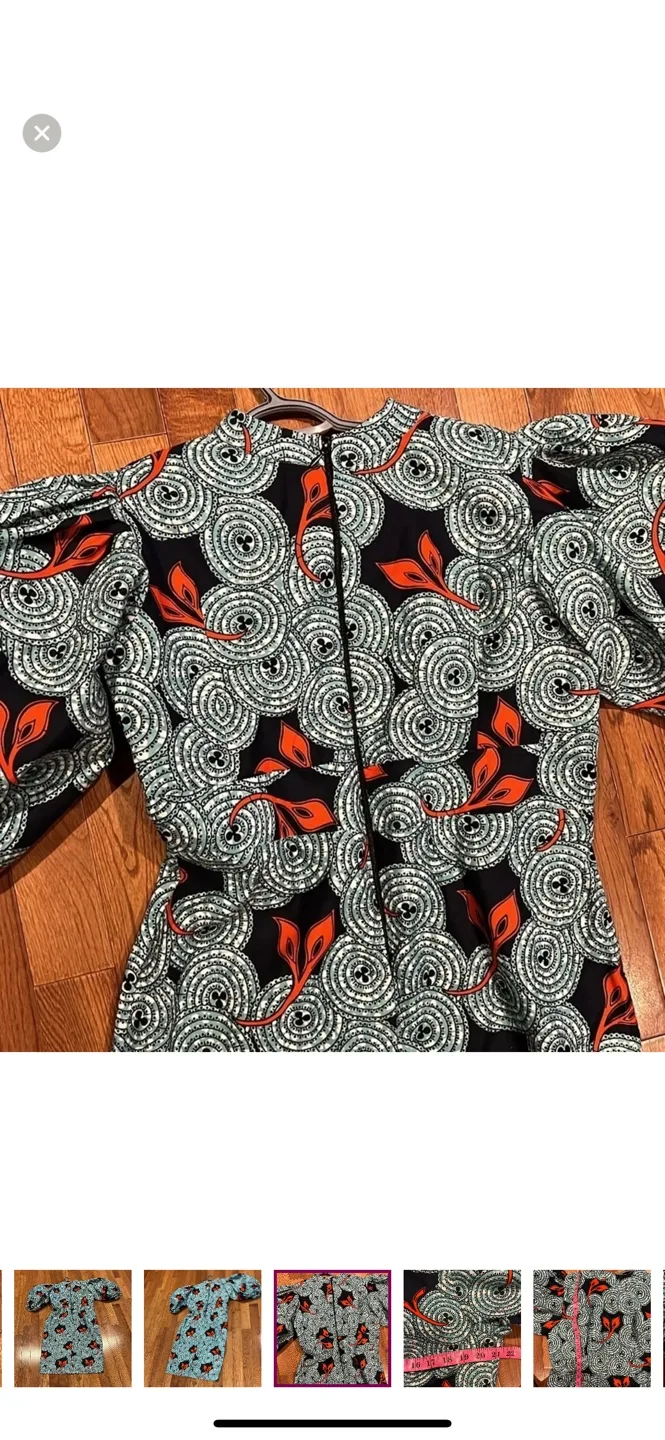 African Floral Print Dress image indicator(7)