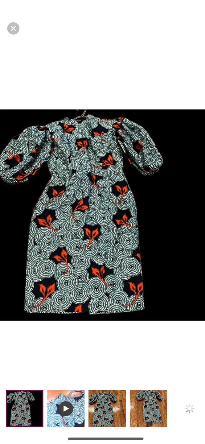 African Floral Print Dress image indicator(9)