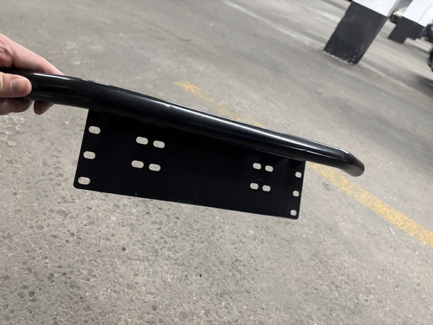 Black License Plate Bracket with Bull Bar - photo 3