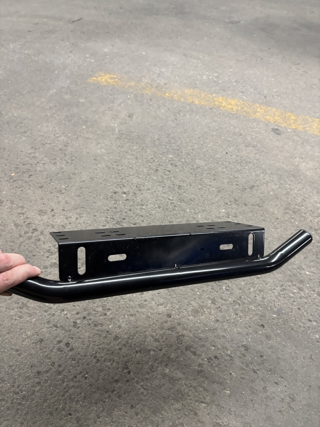 Black License Plate Bracket with Bull Bar - photo 4