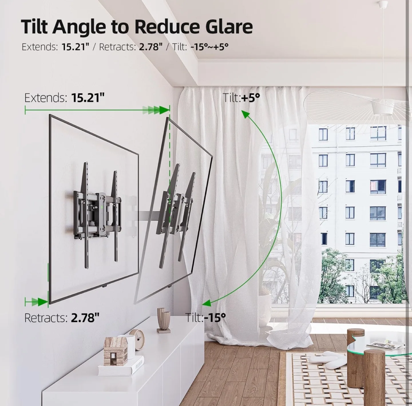 TV Wall Mount - Full Motion 37-86 image indicator(4)