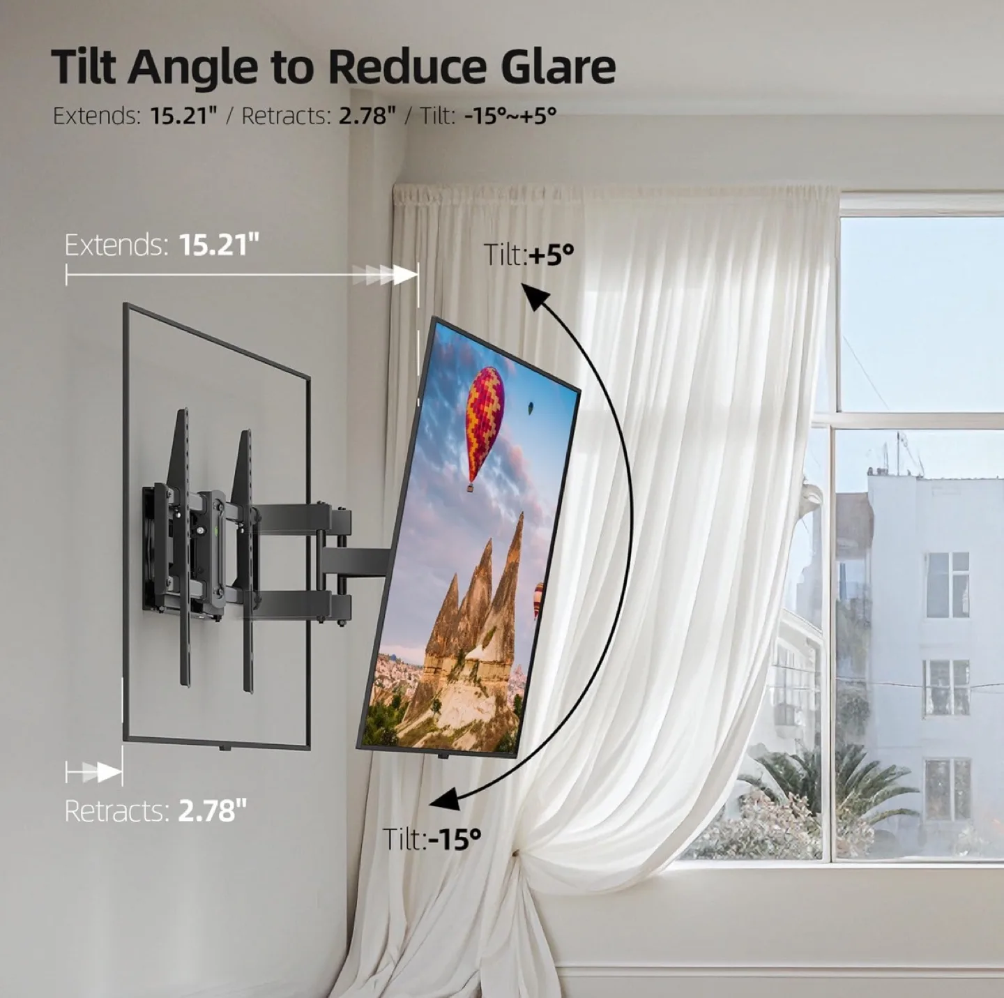 TV Wall Mount - Full Motion 37-86 image indicator(9)