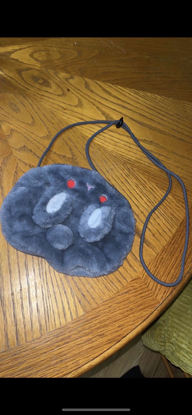 Grey Plush Bunny bag