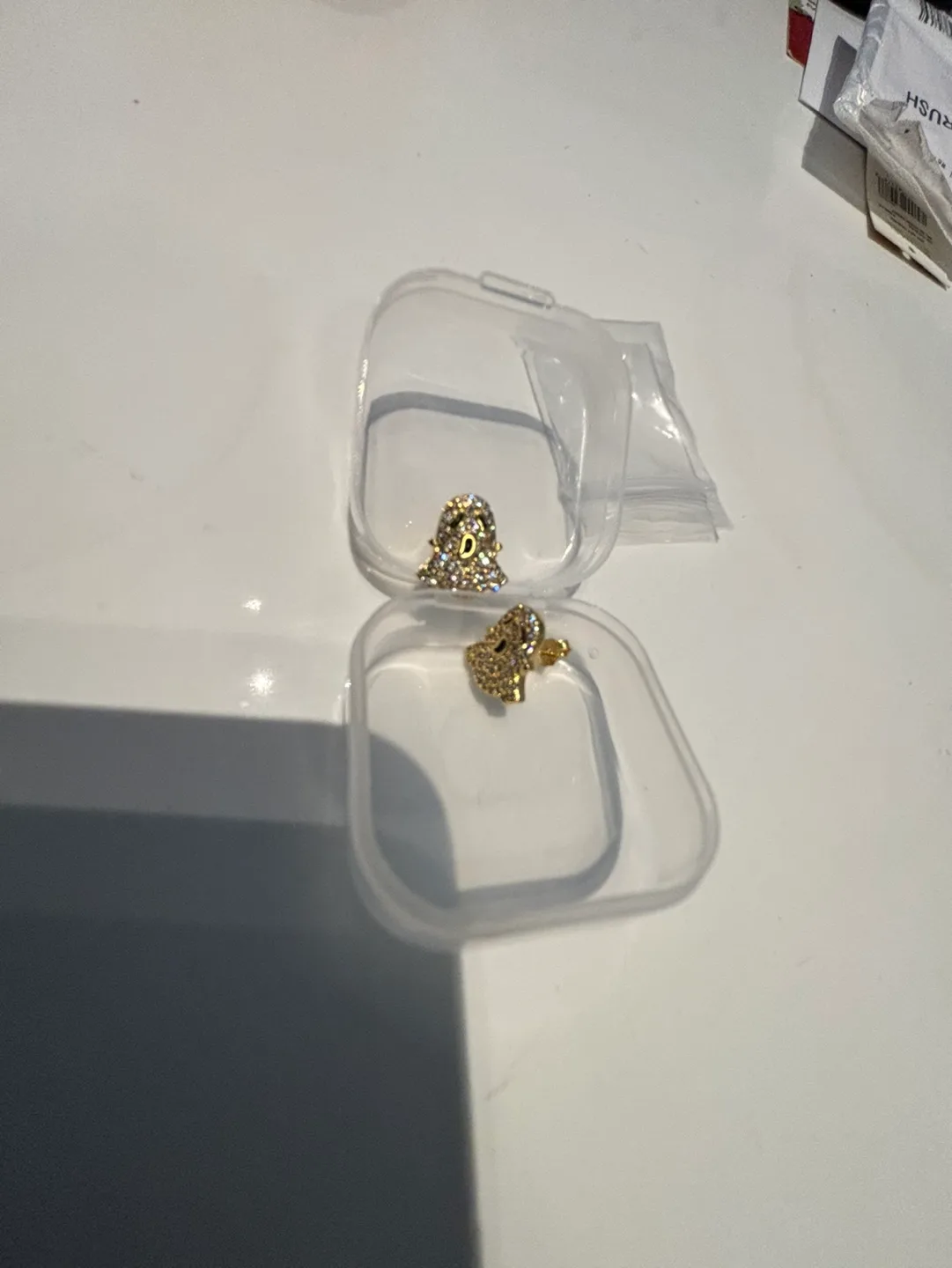 Gold Ghost Stud Earrings image indicator(2)