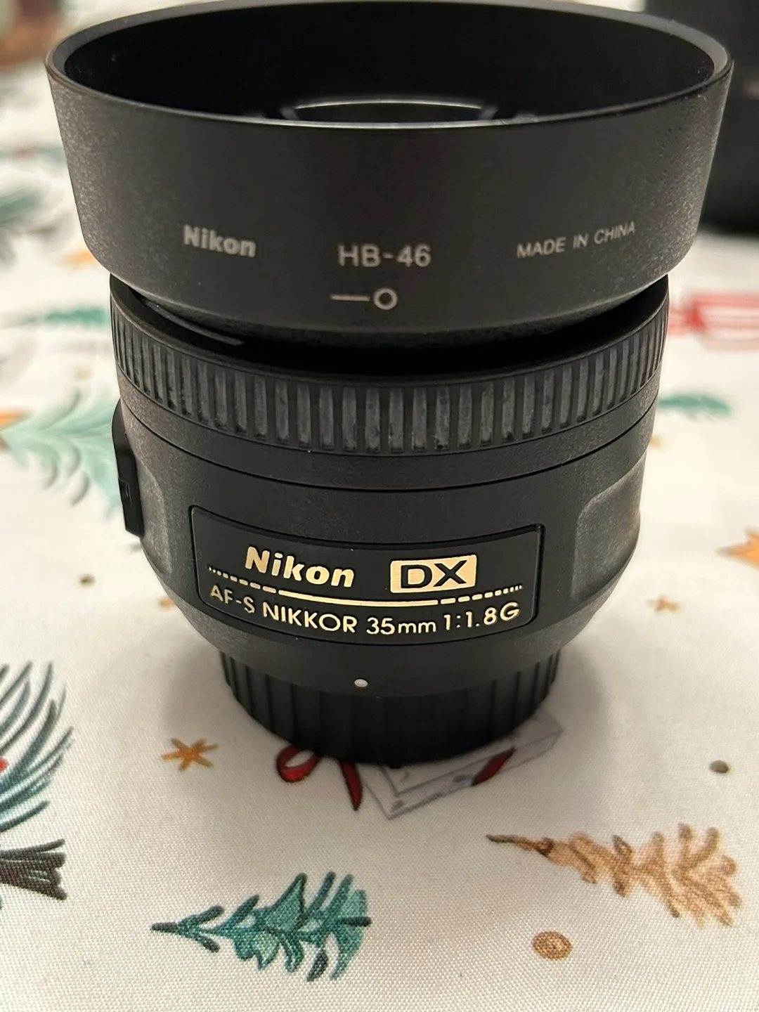 Nikon DX AF-S NIKKOR 35mm 1:1.8G With Lens Hood for DSLR image indicator(2)