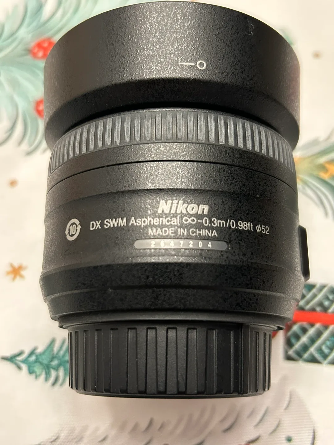 Nikon DX AF-S NIKKOR 35mm 1:1.8G With Lens Hood for DSLR image indicator(5)
