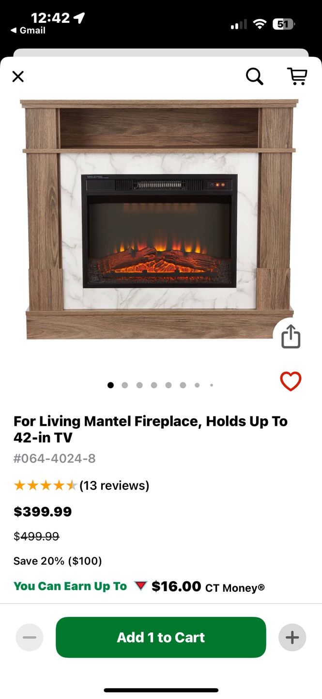 For Living Mantel Electric Fireplace