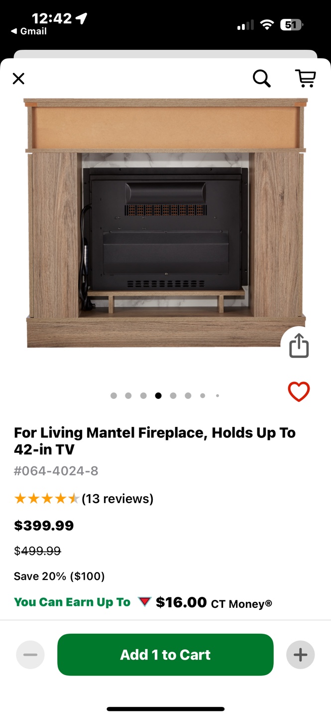For Living Mantel Electric Fireplace - photo 3
