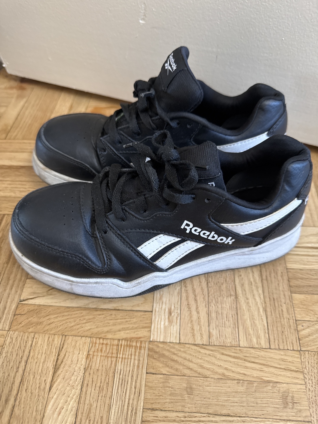 Unisex Safety Shoes - Reebok Black Leather Sneakers with ESR