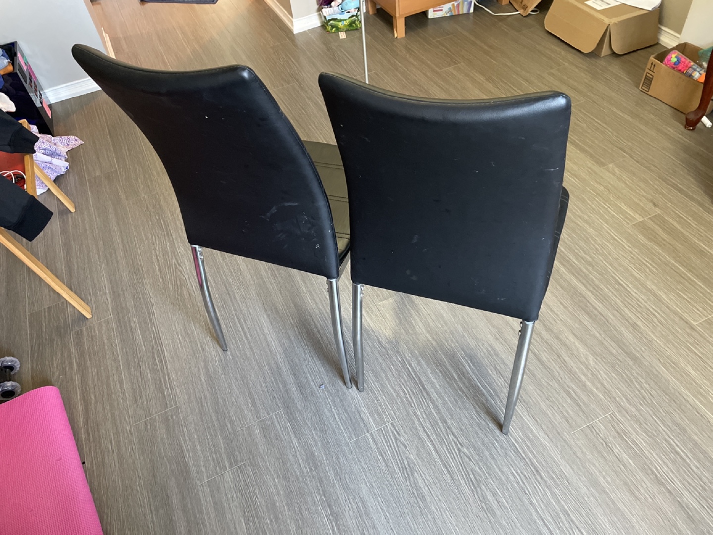 Set of 2 Black Dining Chairs - photo 3