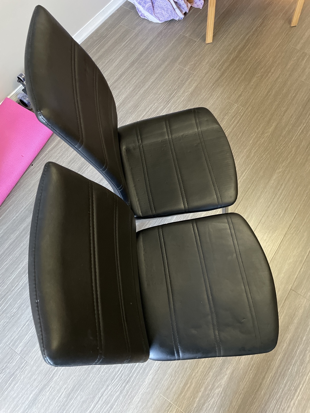 Set of 2 Black Dining Chairs