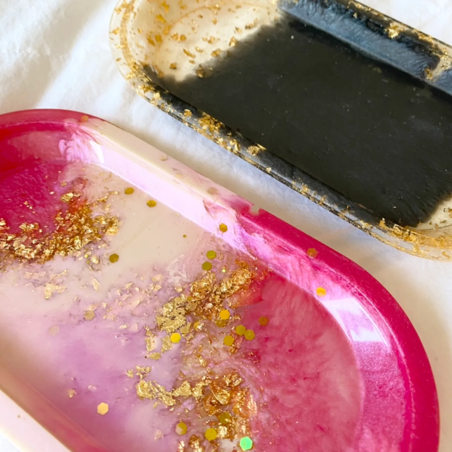 Two Handmade Resin Trays thumbnail