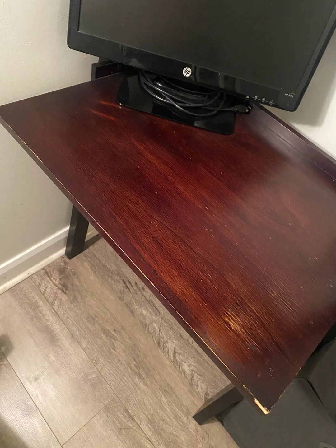 Small Wooden Desk with Shelves image indicator(2)