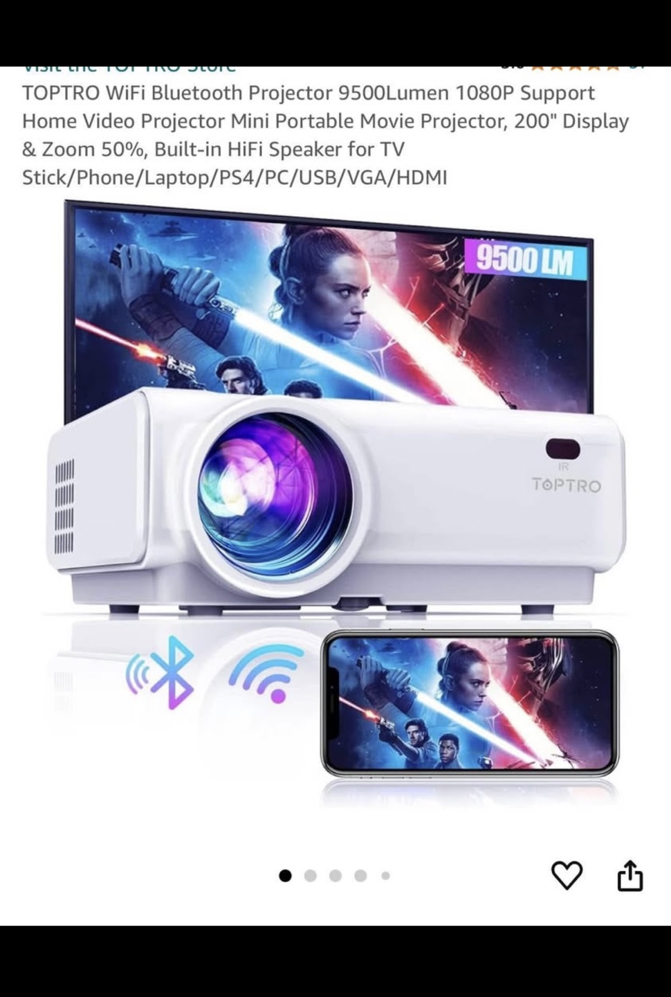 TOPTRO Video Projector - photo 3