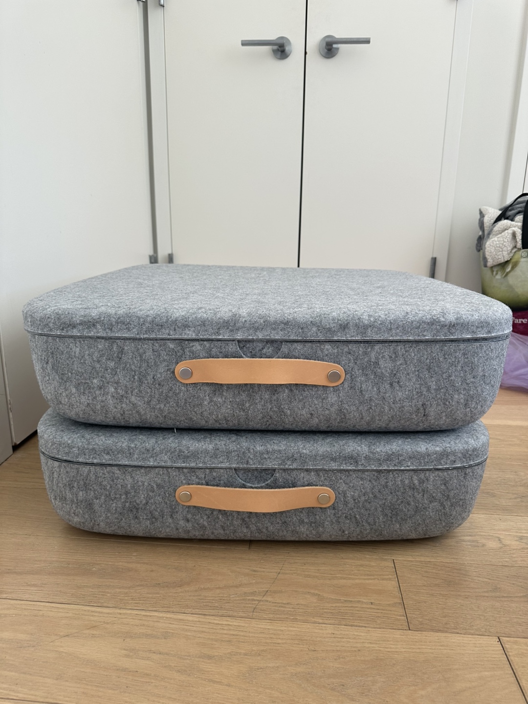 Felt Storage Boxes Set of 2