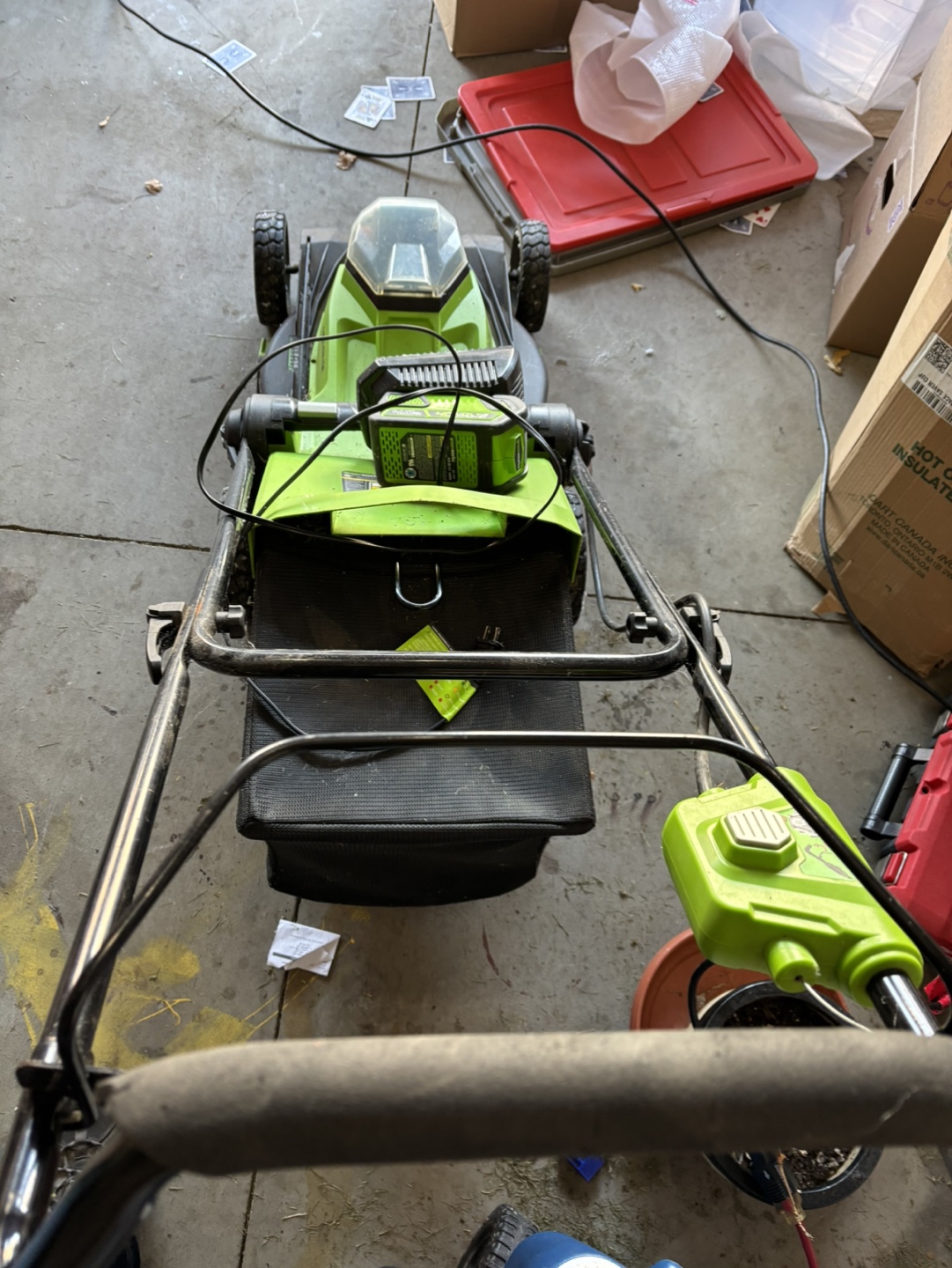 Greenworks Cordless Lawn Mower - photo 2