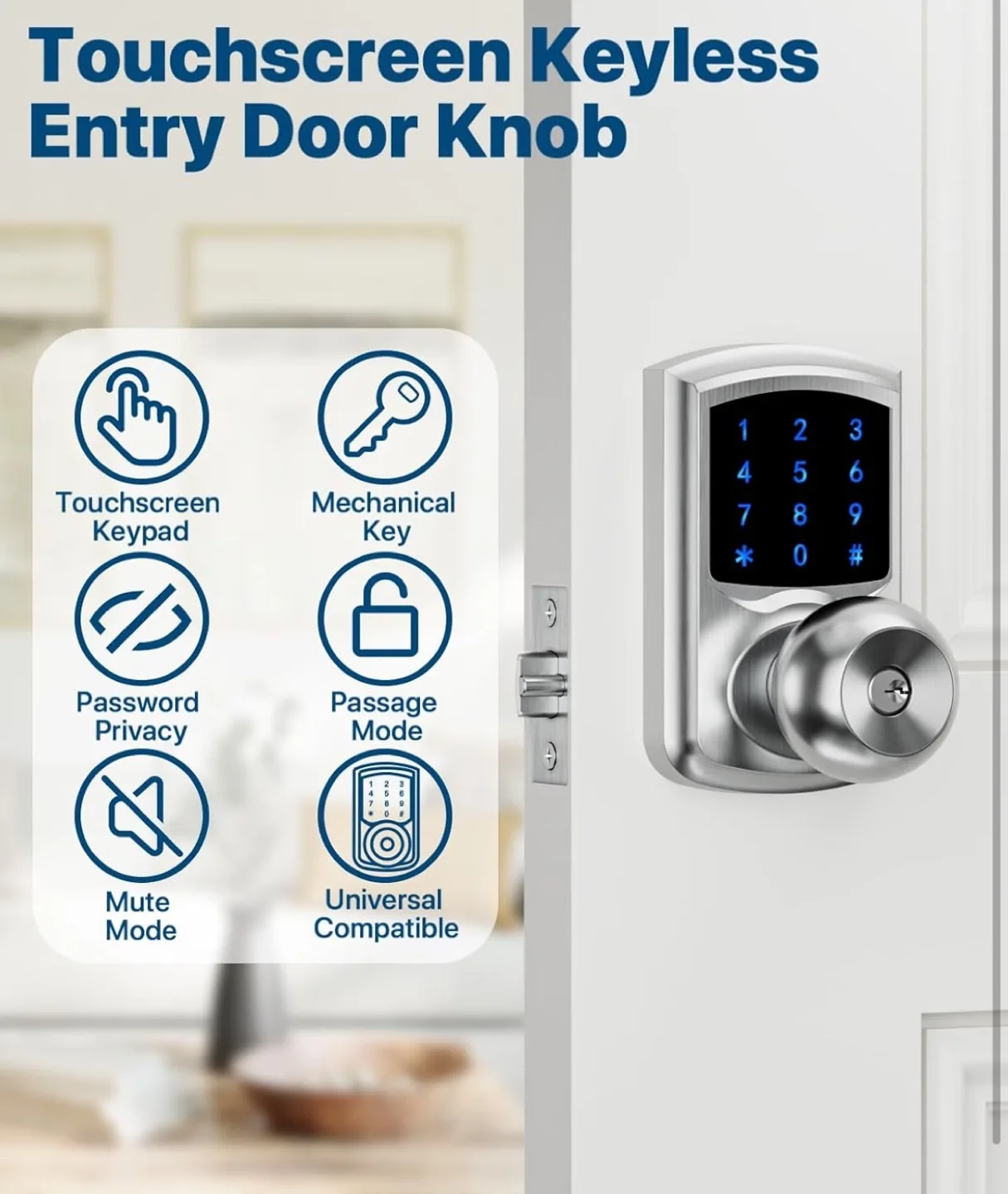 HIDALIFE Keyless Entry Door Lock image indicator(3)