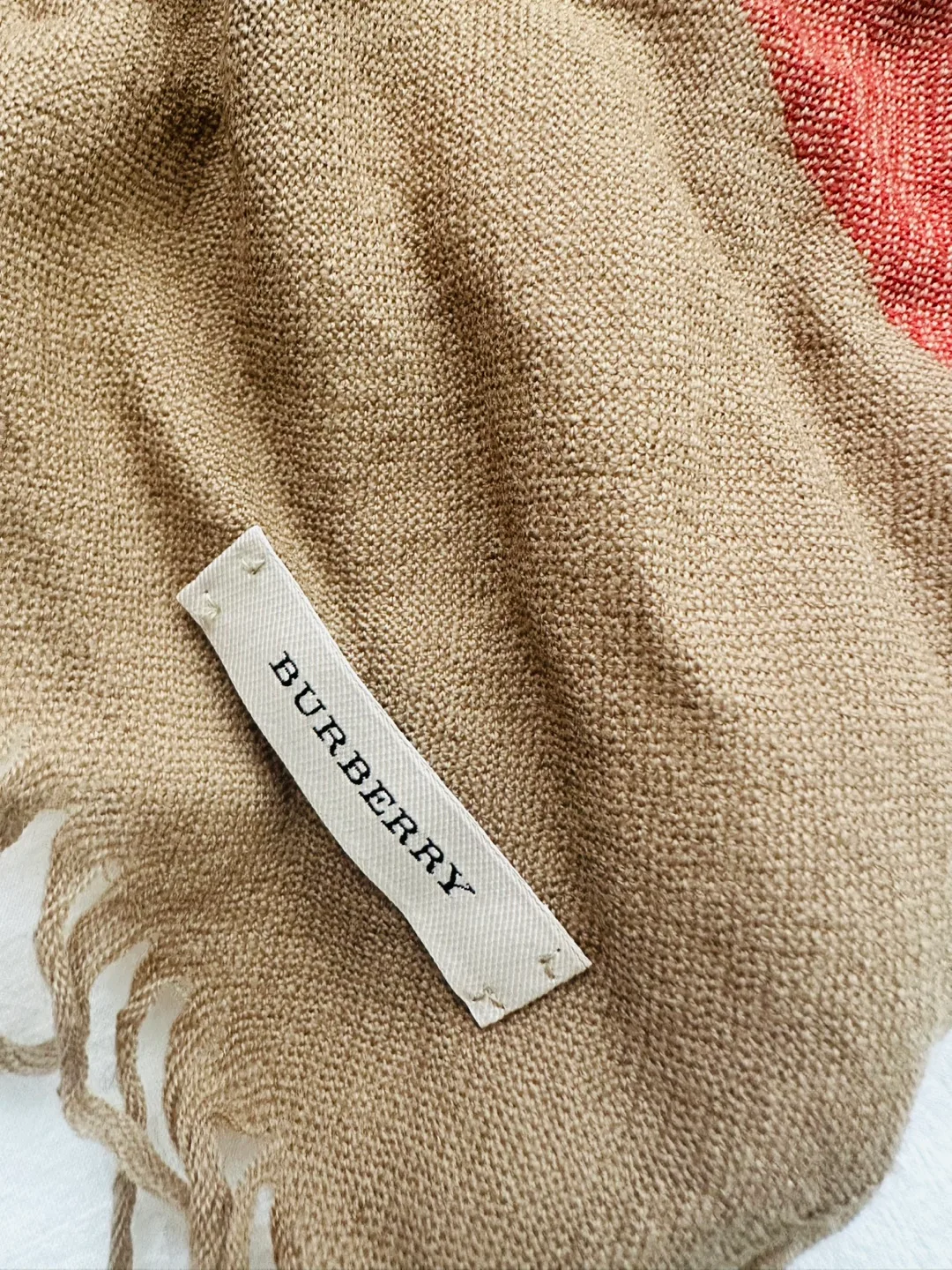 Burberry 100% extra fine Merino Wool Scarf $300 image indicator(3)