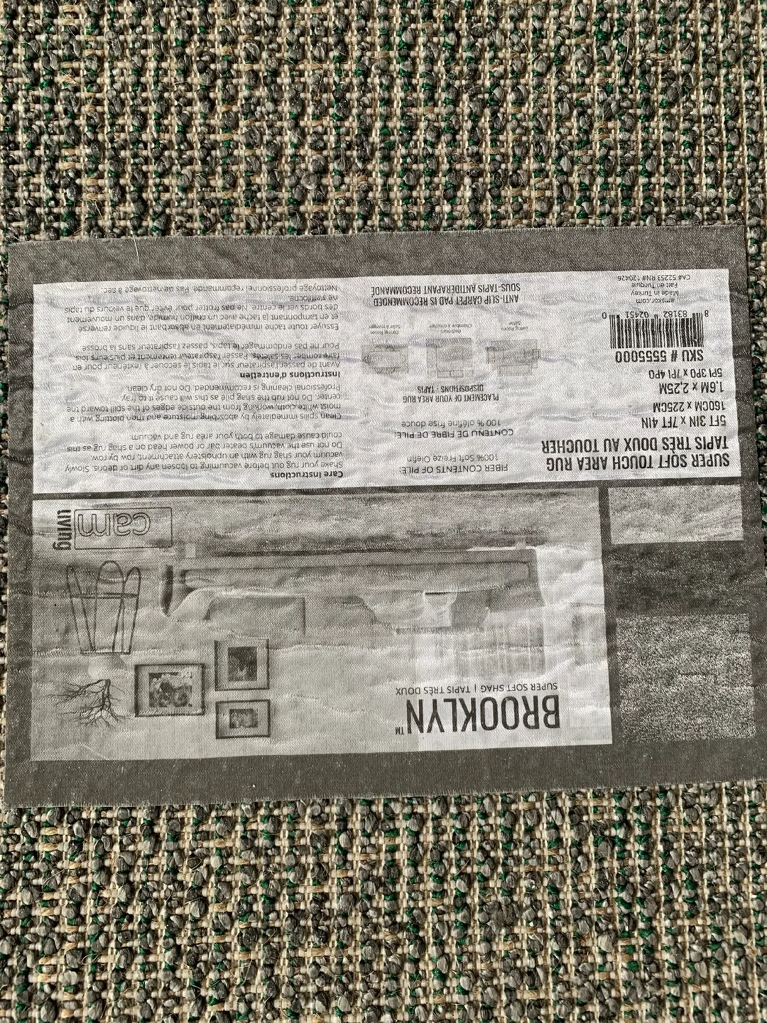 Grey Shag Rug image indicator(6)