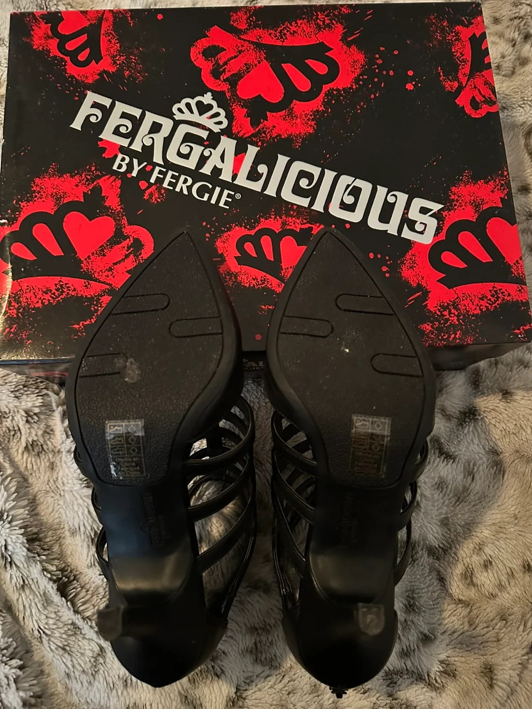 Fergalicious by Fergie Black Cage Heels image indicator(4)