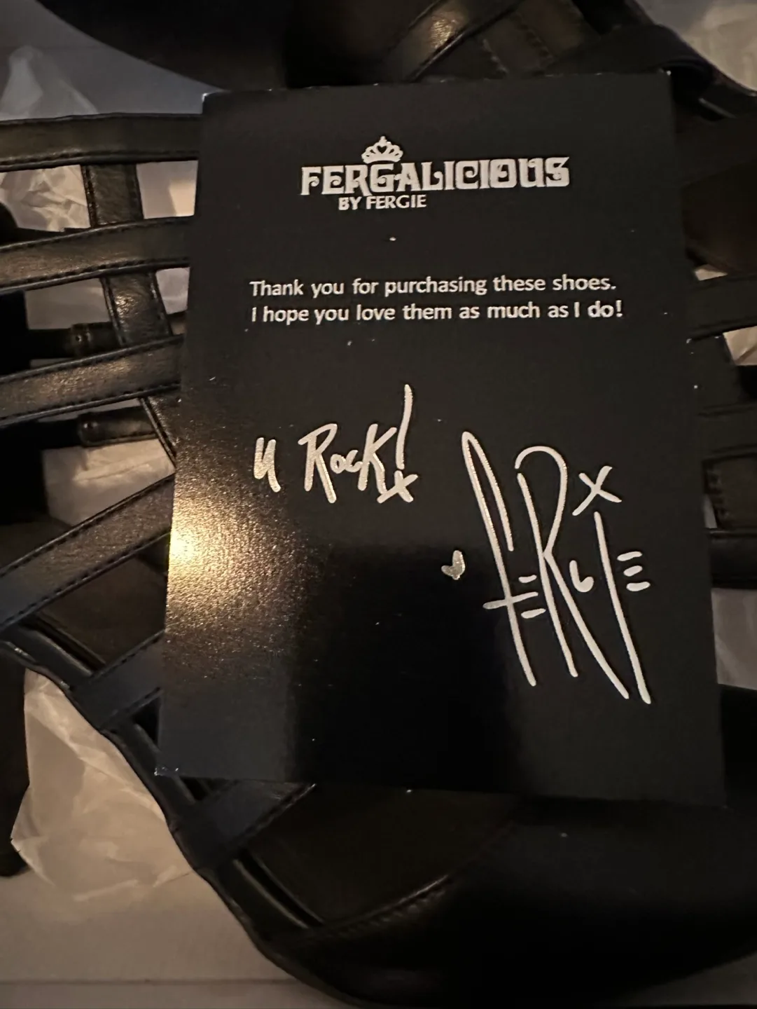 Fergalicious by Fergie Black Cage Heels image indicator(7)