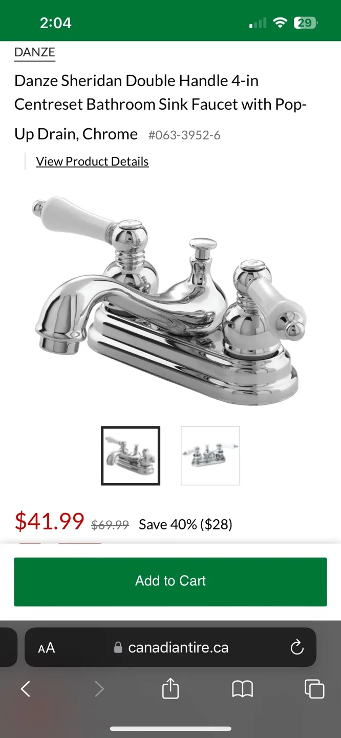Danze Sheridan Double Handle Lavatory Faucet image indicator(4)