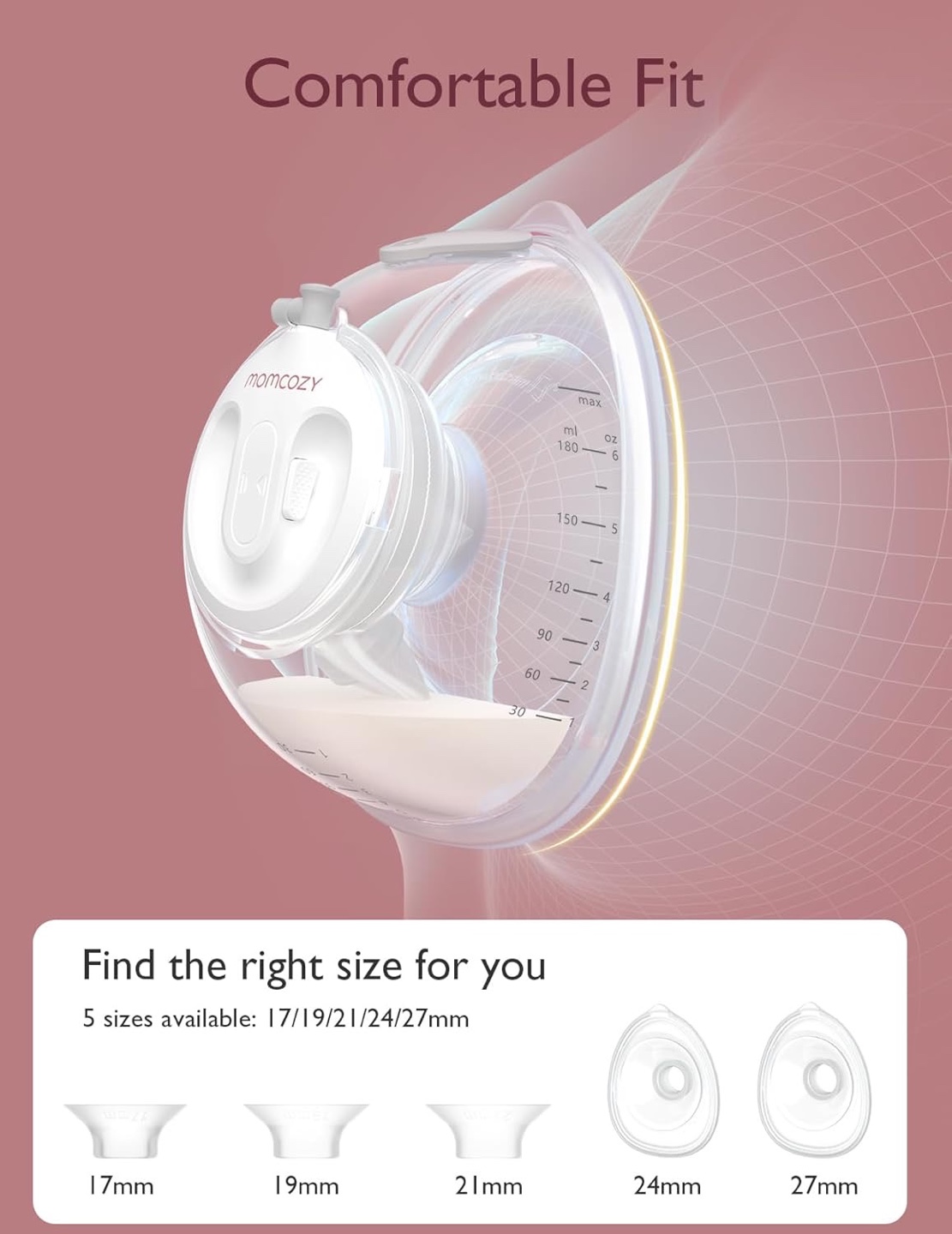 Momcozy V2 Ultra-Light & Hands Free Breast Pump, Brand New - photo 3