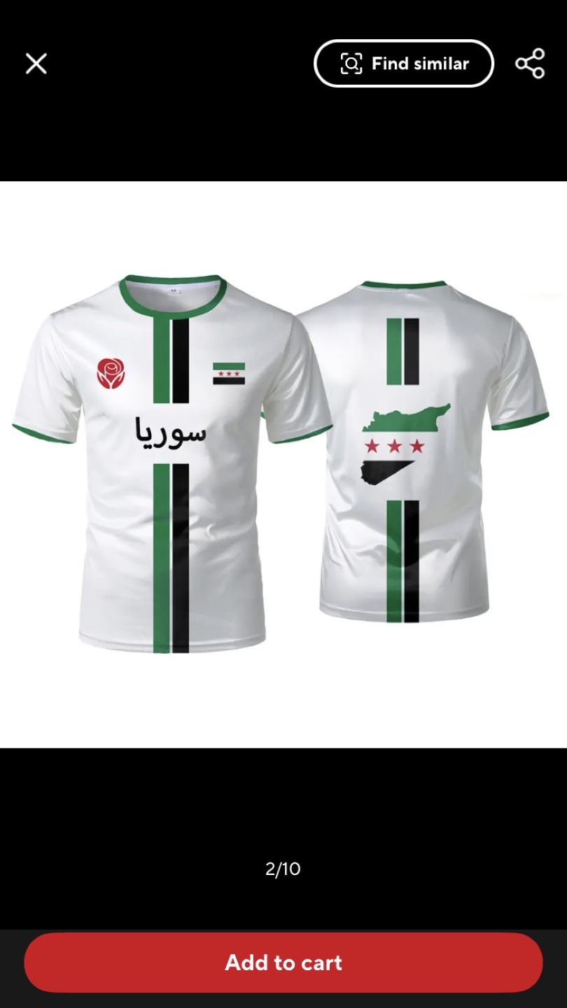 Syria Flag T-Shirt - photo 2
