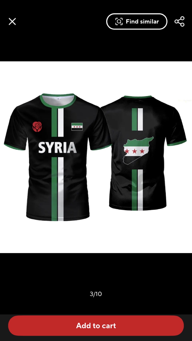 Syria Flag T-Shirt - photo 3
