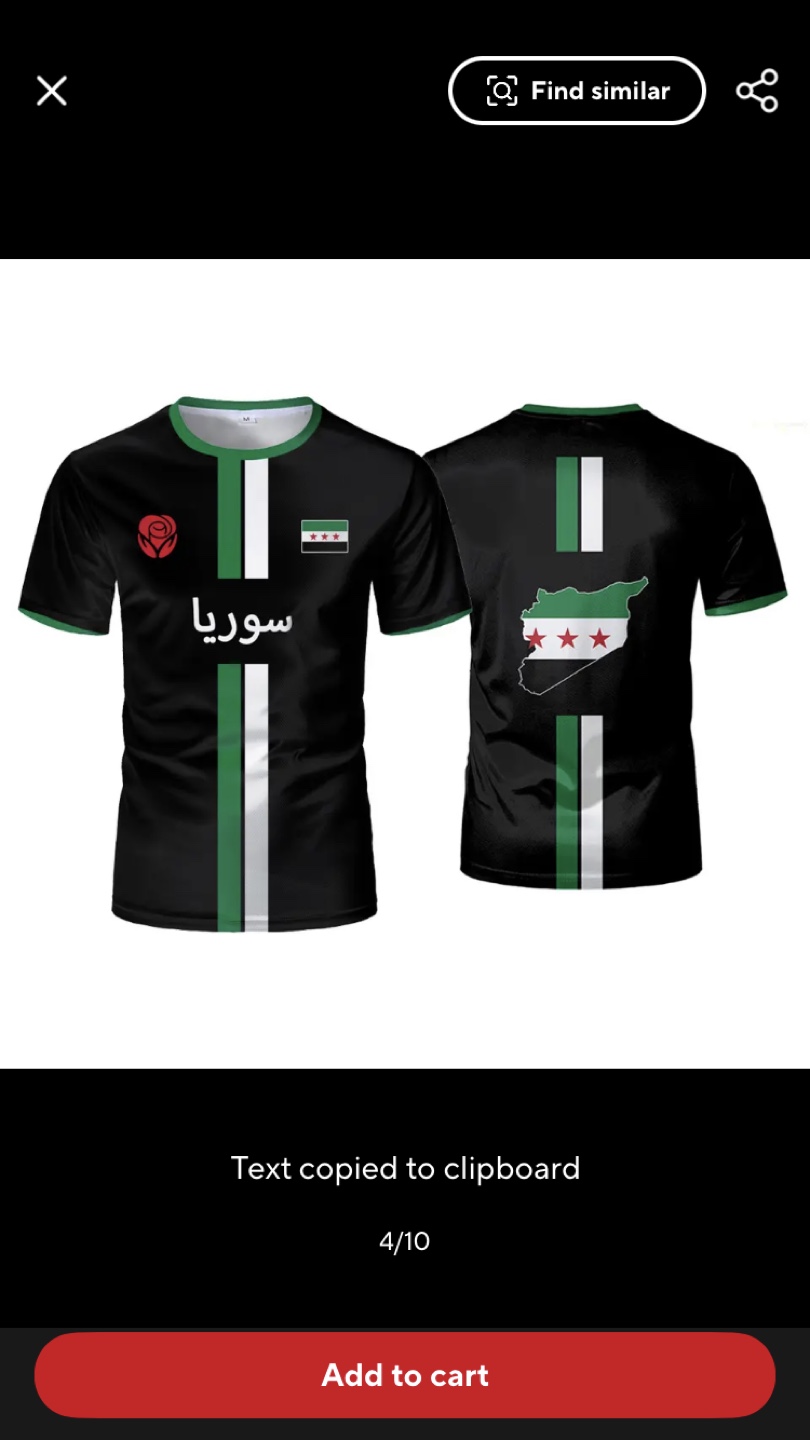 Syria Flag T-Shirt - photo 4