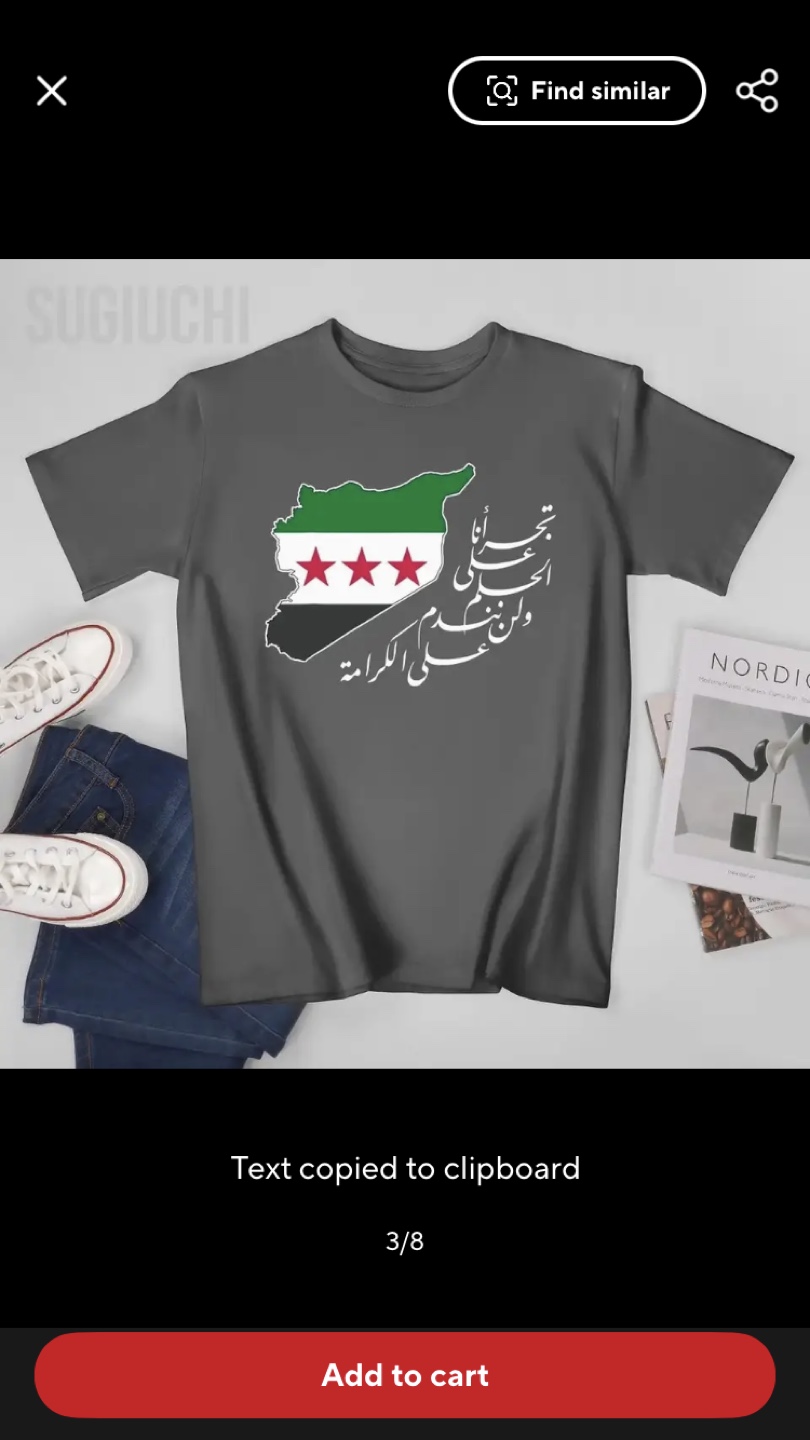 Syria Flag T-Shirt - photo 3