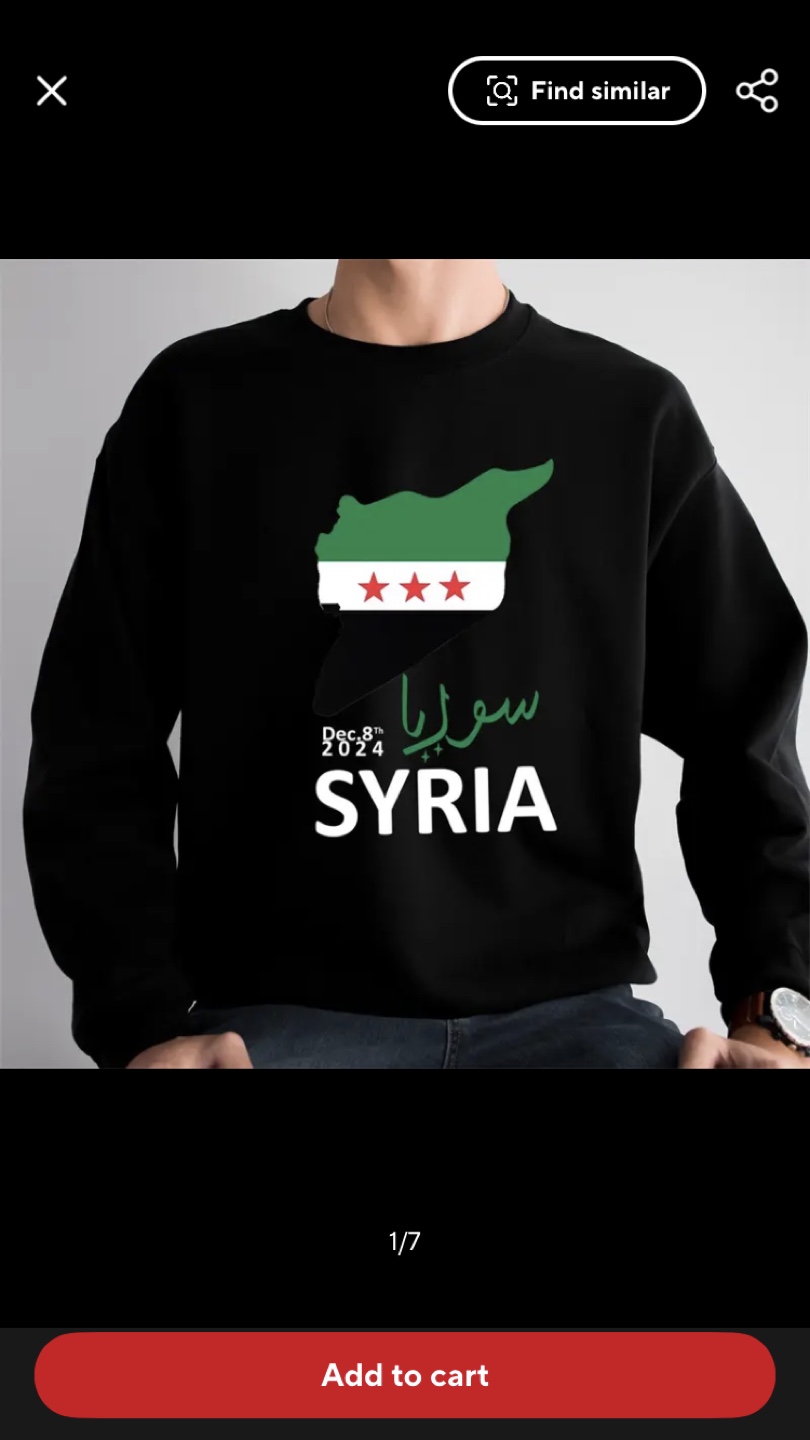 Syria Flag T-Shirt - photo 5