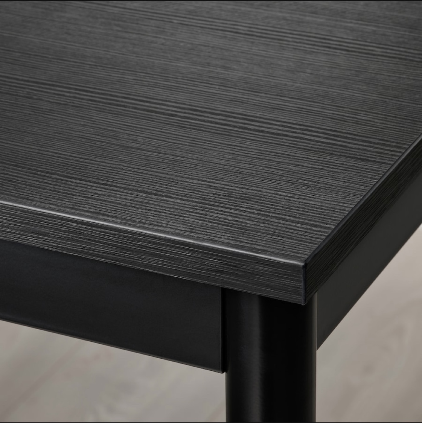 IKEA Black Table and 4 Chairs - photo 3