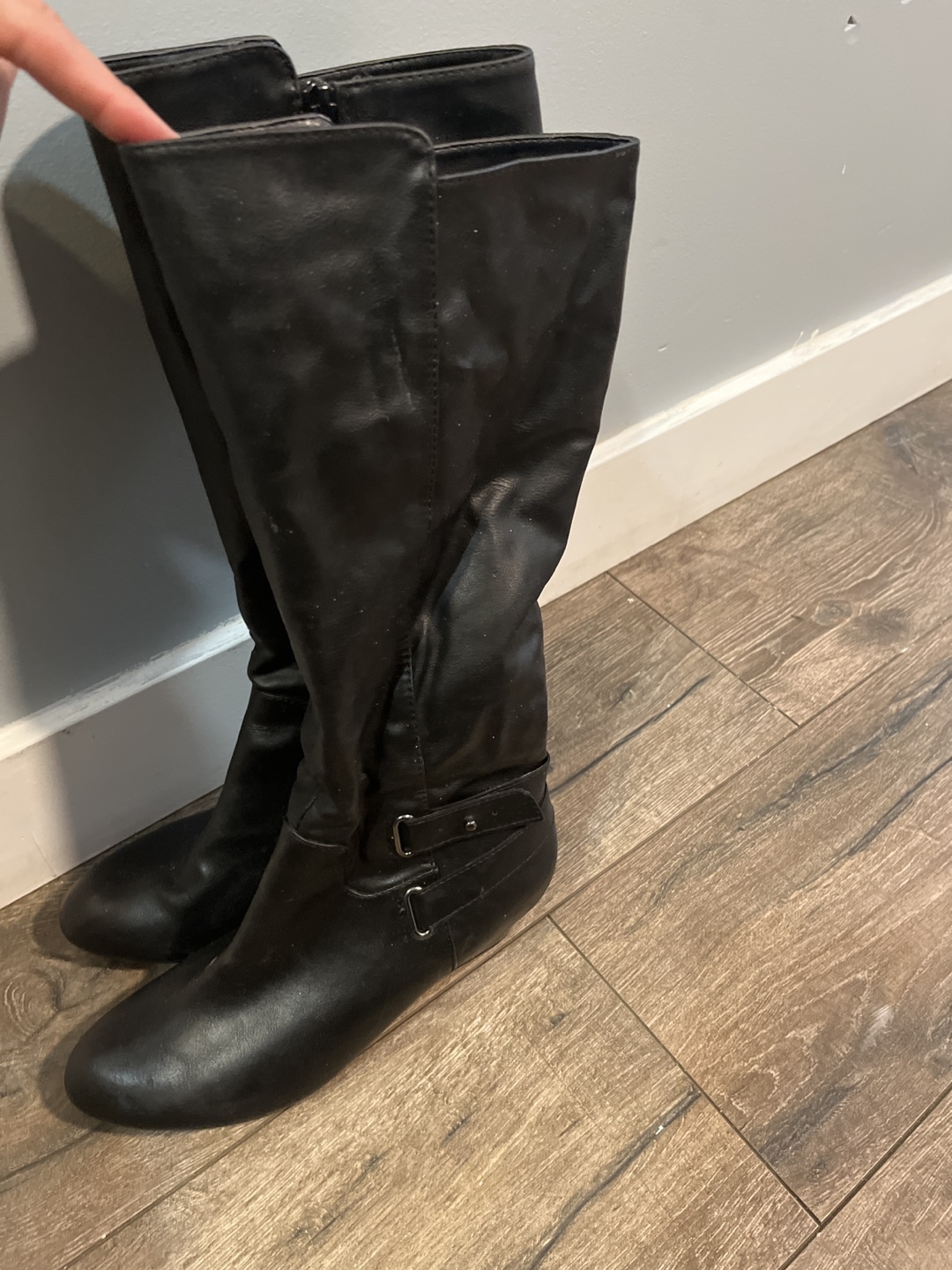 Black Knee High Boots