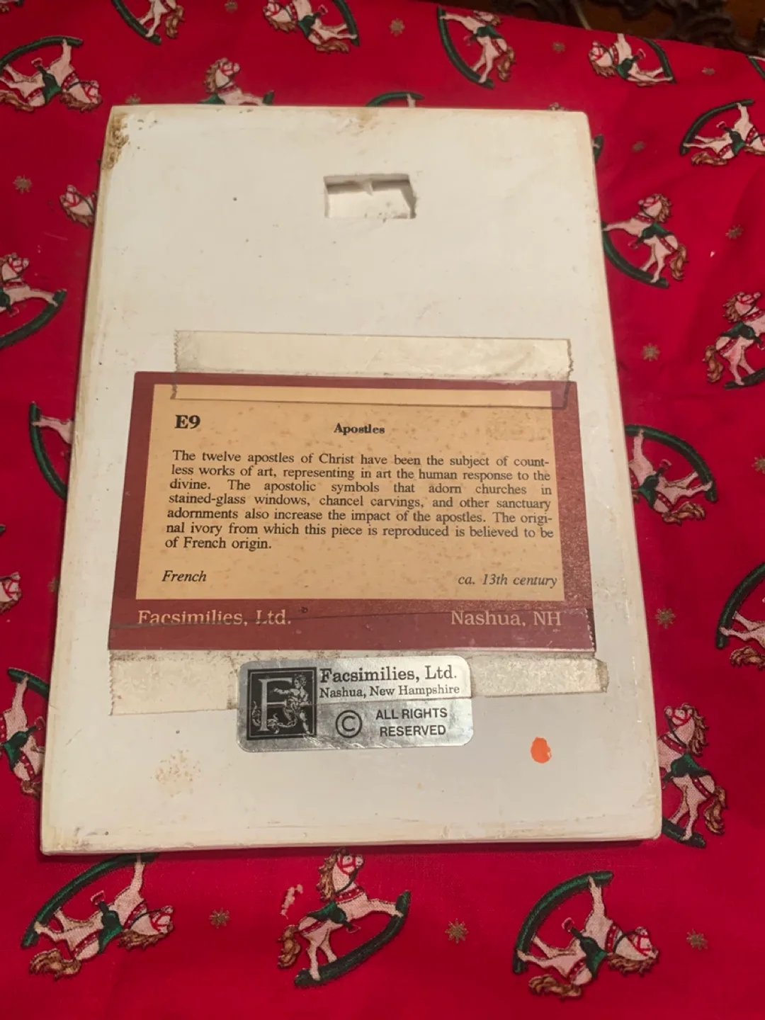 Antique Facsimiles, Ltd. Apostles Wall Plaque image indicator(2)