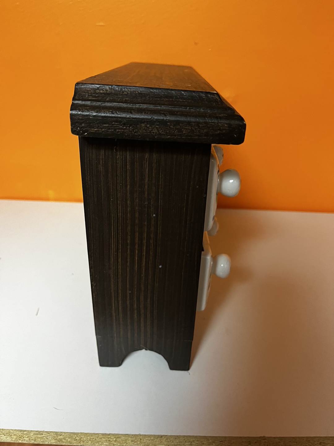 Vintage Wooden Spice Rack with Ceramic Drawers - photo 3