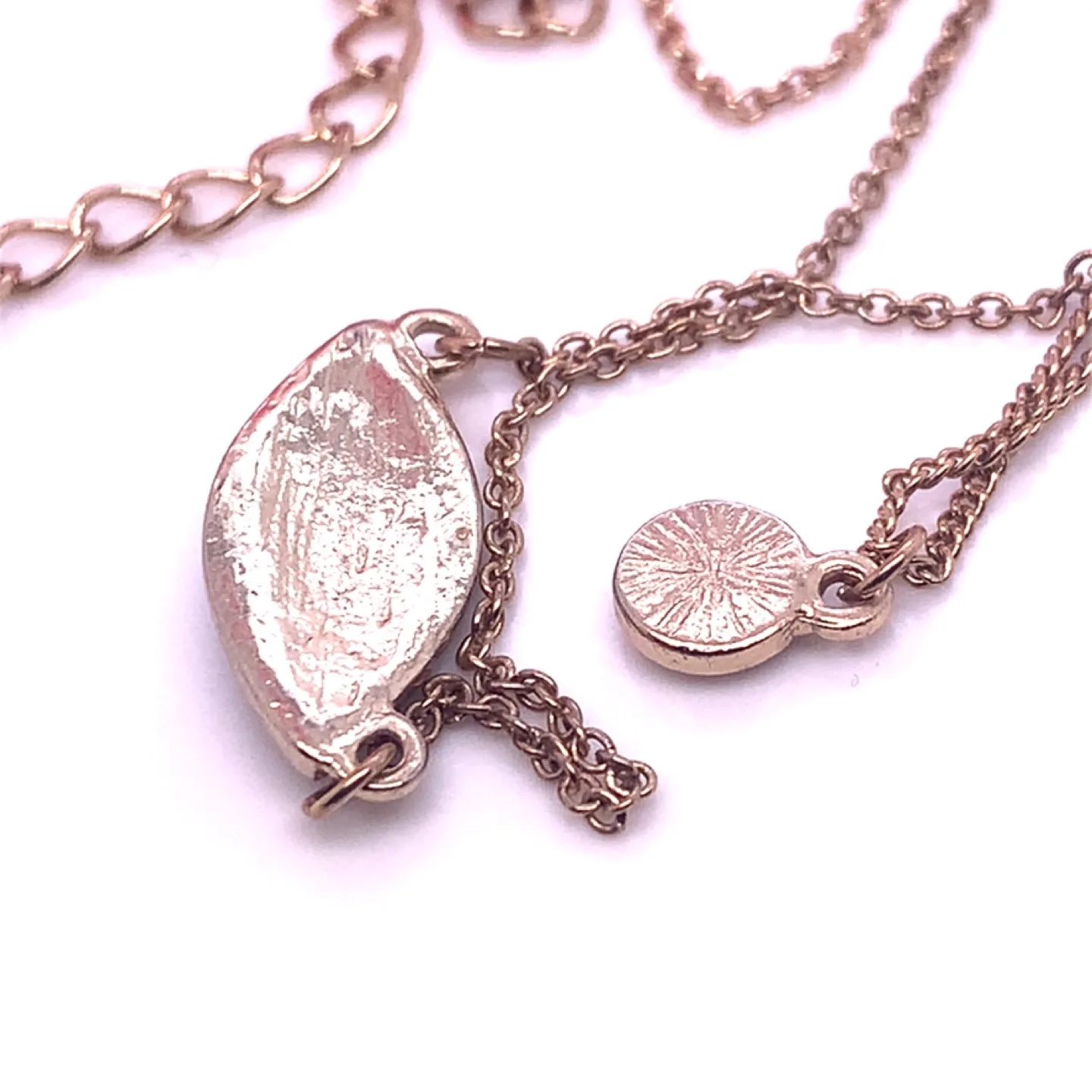 Aldo Gold Evil Eye double chain Necklace 18” image indicator(5)