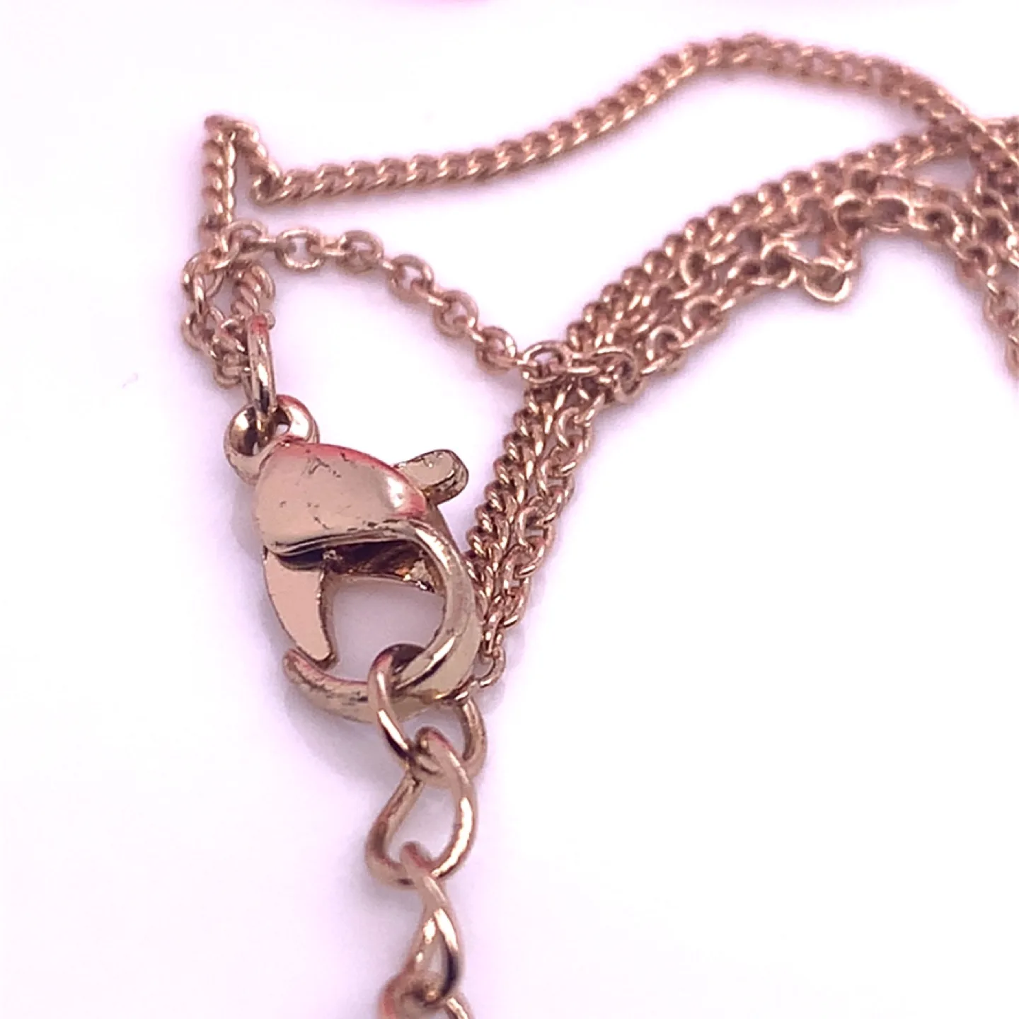 Aldo Gold Evil Eye double chain Necklace 18” image indicator(6)