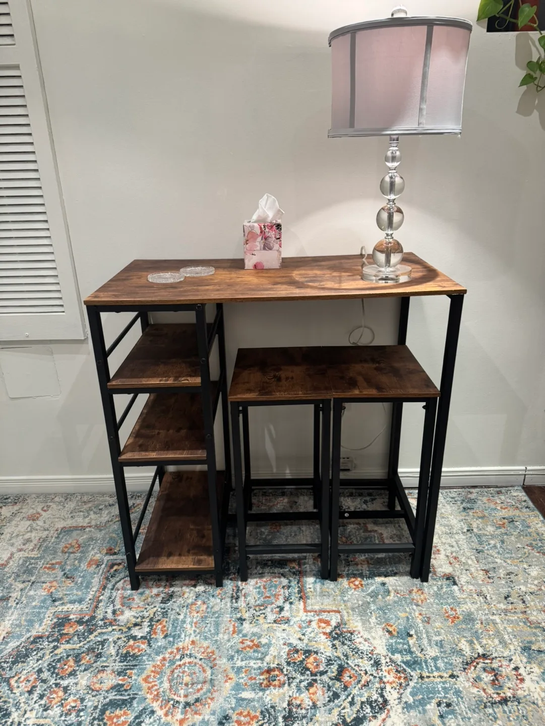 Kitchen Table Set with 2 Stools image indicator(4)