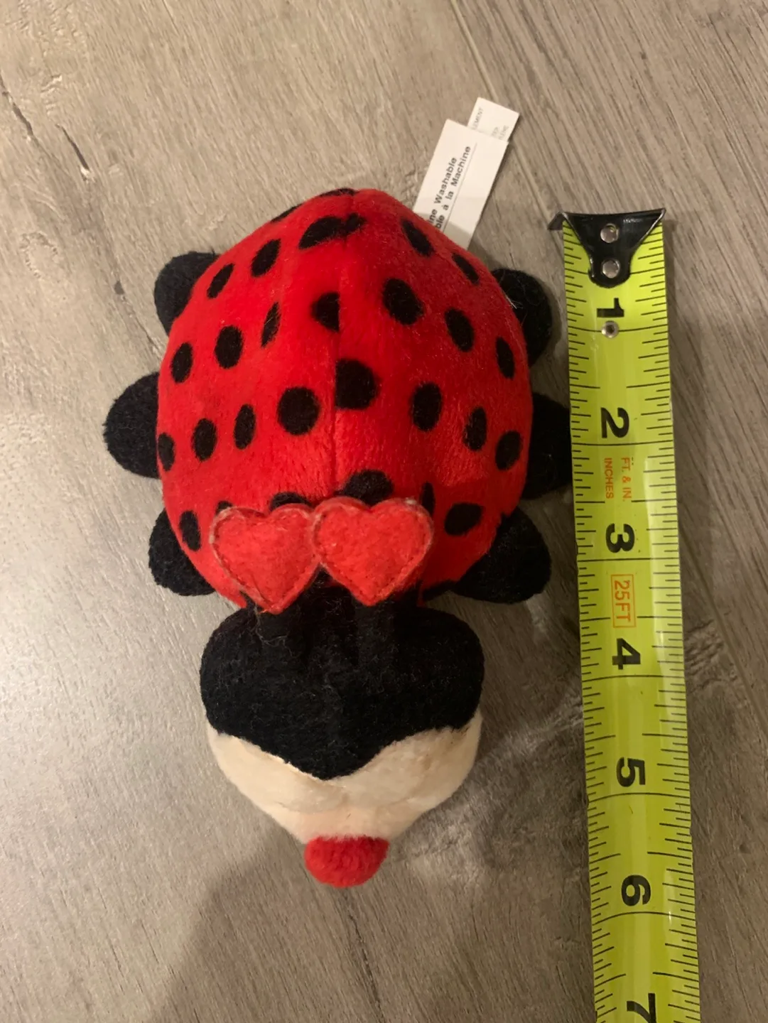 Small Red Ladybug Plush Beanie Toy image indicator(4)