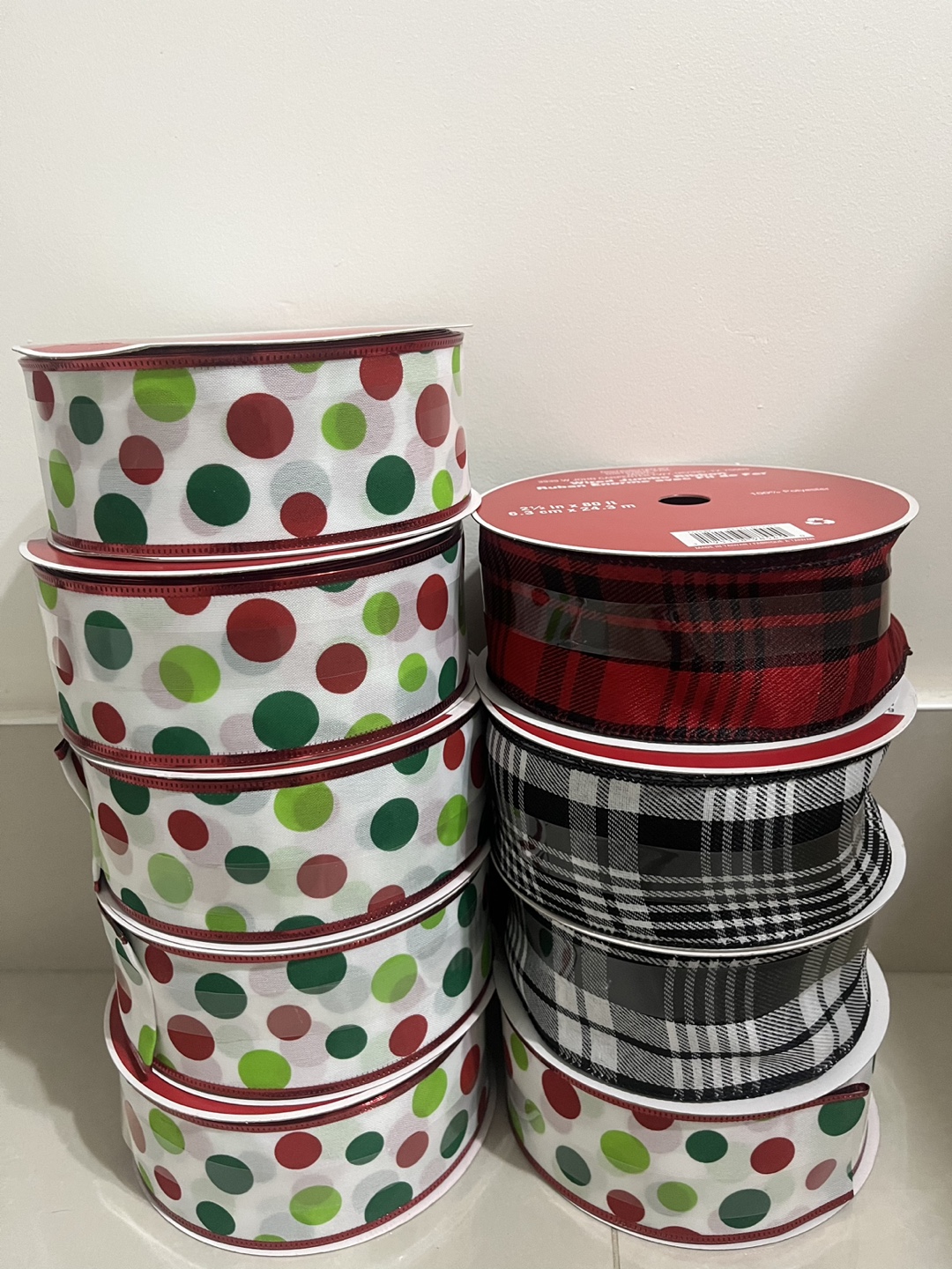 Christmas Ribbon Rolls