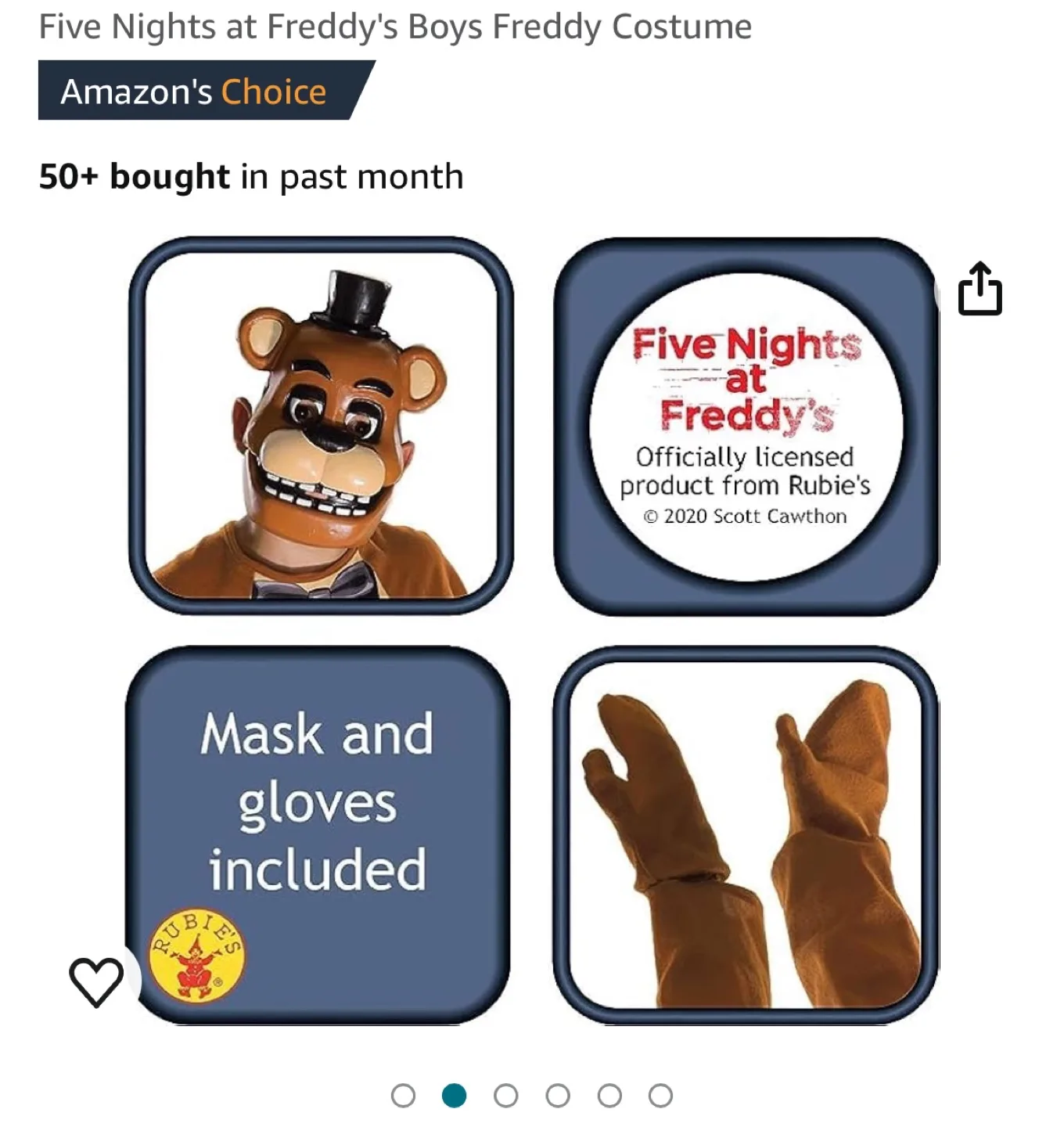 Five Nights at Freddy's Boys Freddy Costume - Medium image indicator(2)