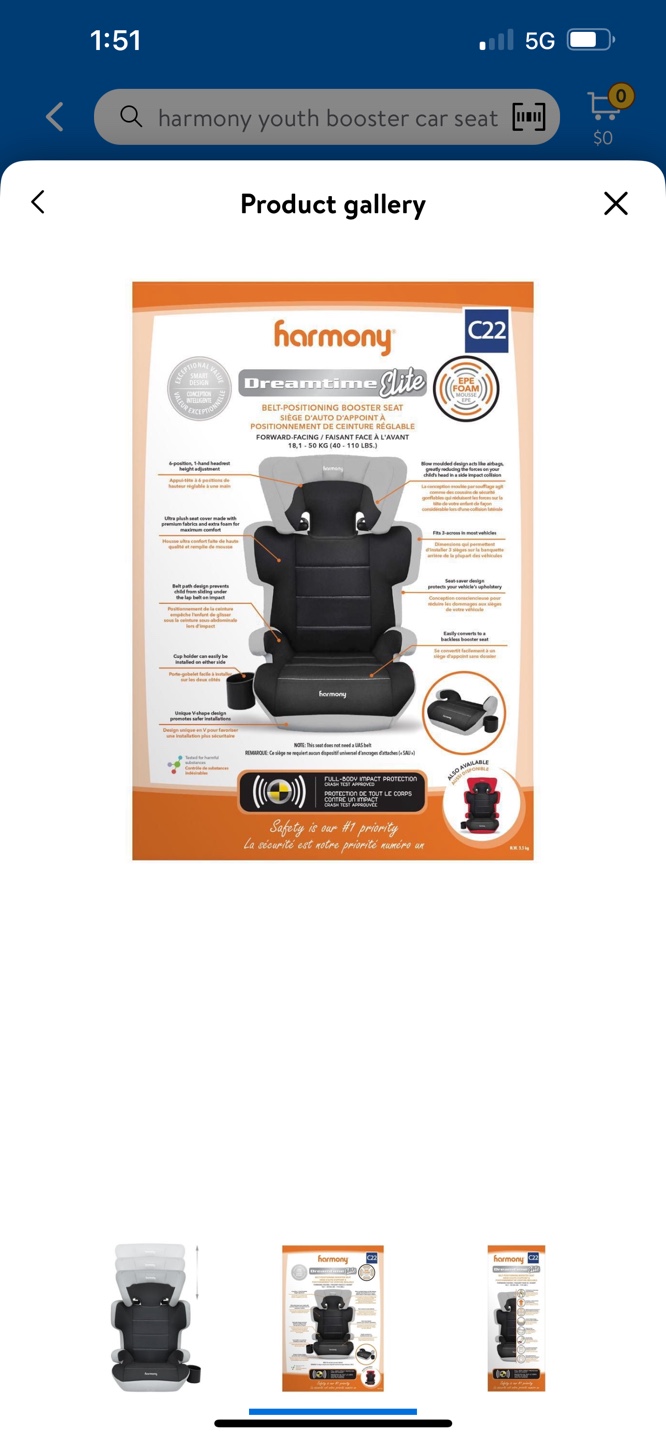 All Black Booster Car Seat- Excellent Condition! Untouched! - photo 5