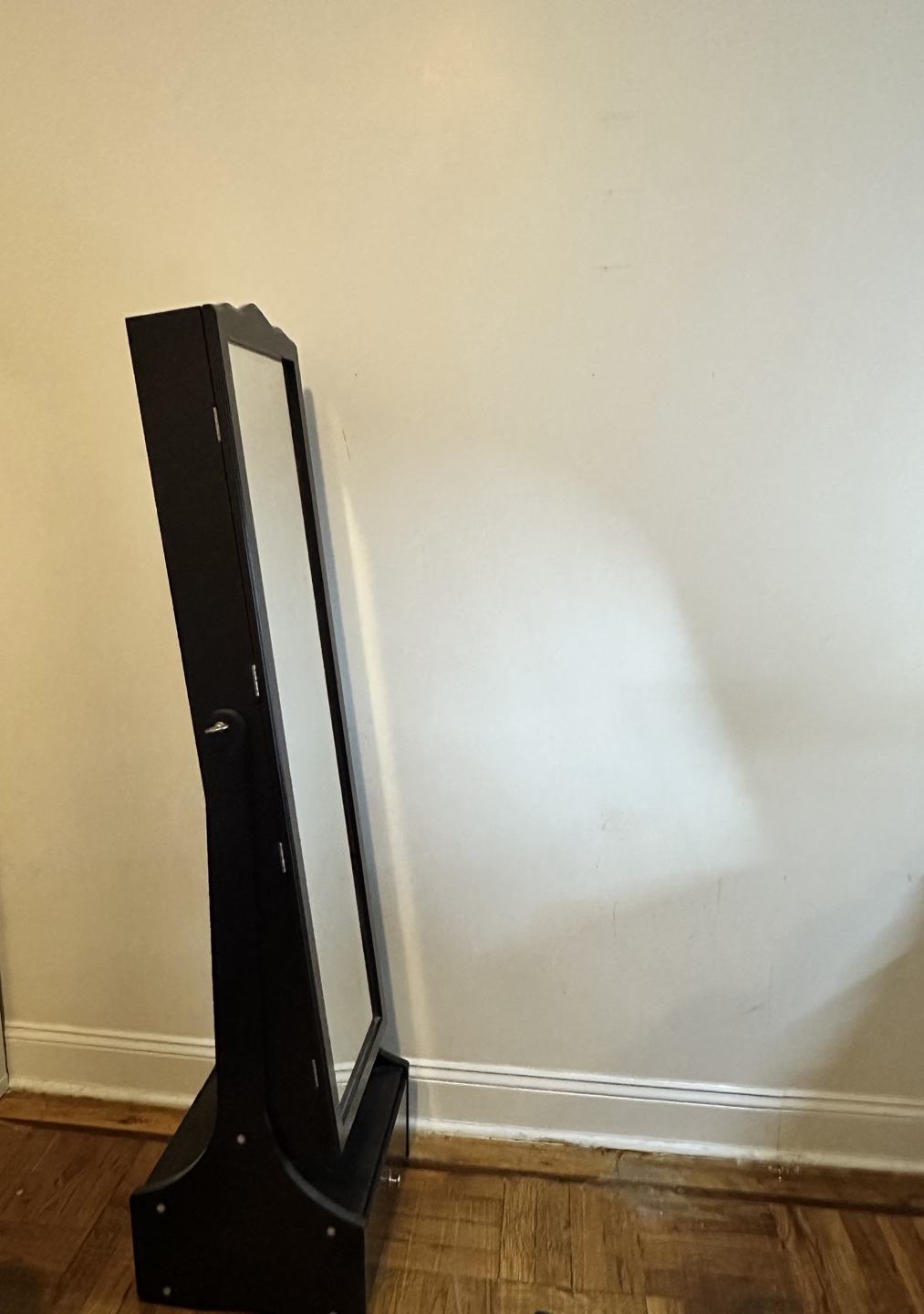 Full-length mirror with storage