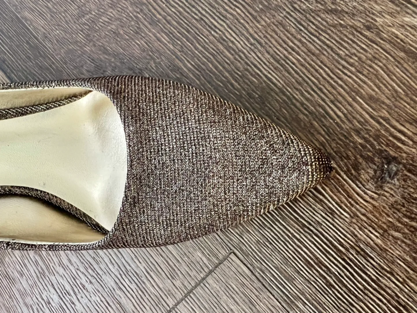 Nine West Gold Glitter Heels image indicator(3)