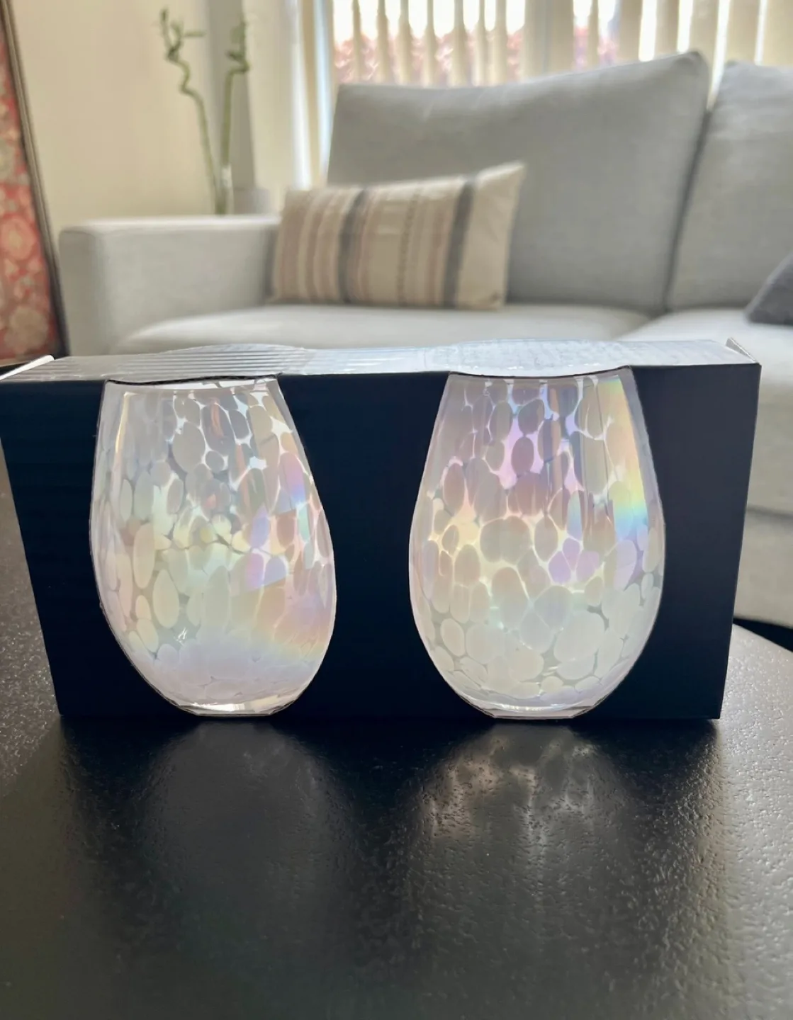 Rachel Roy Stemless Wine Glasses image indicator(2)