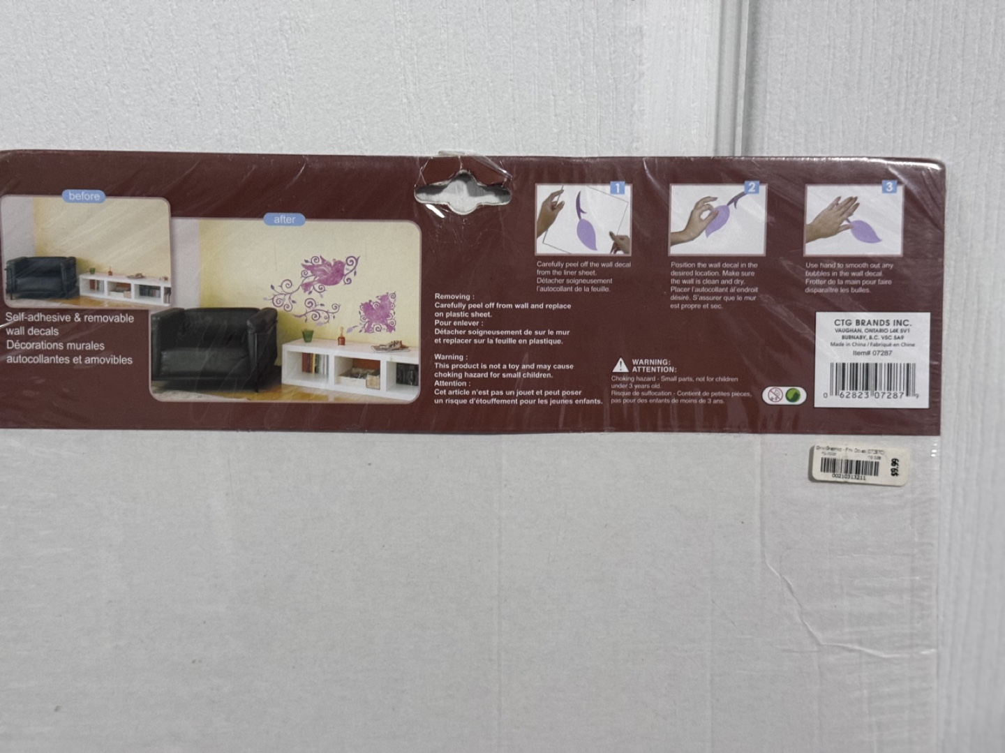 Purple Glitter Birds Wall Decals - photo 5