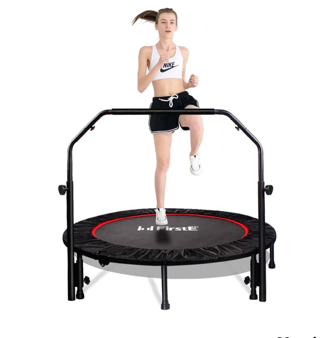 FirstE Mini Trampoline with Handrail