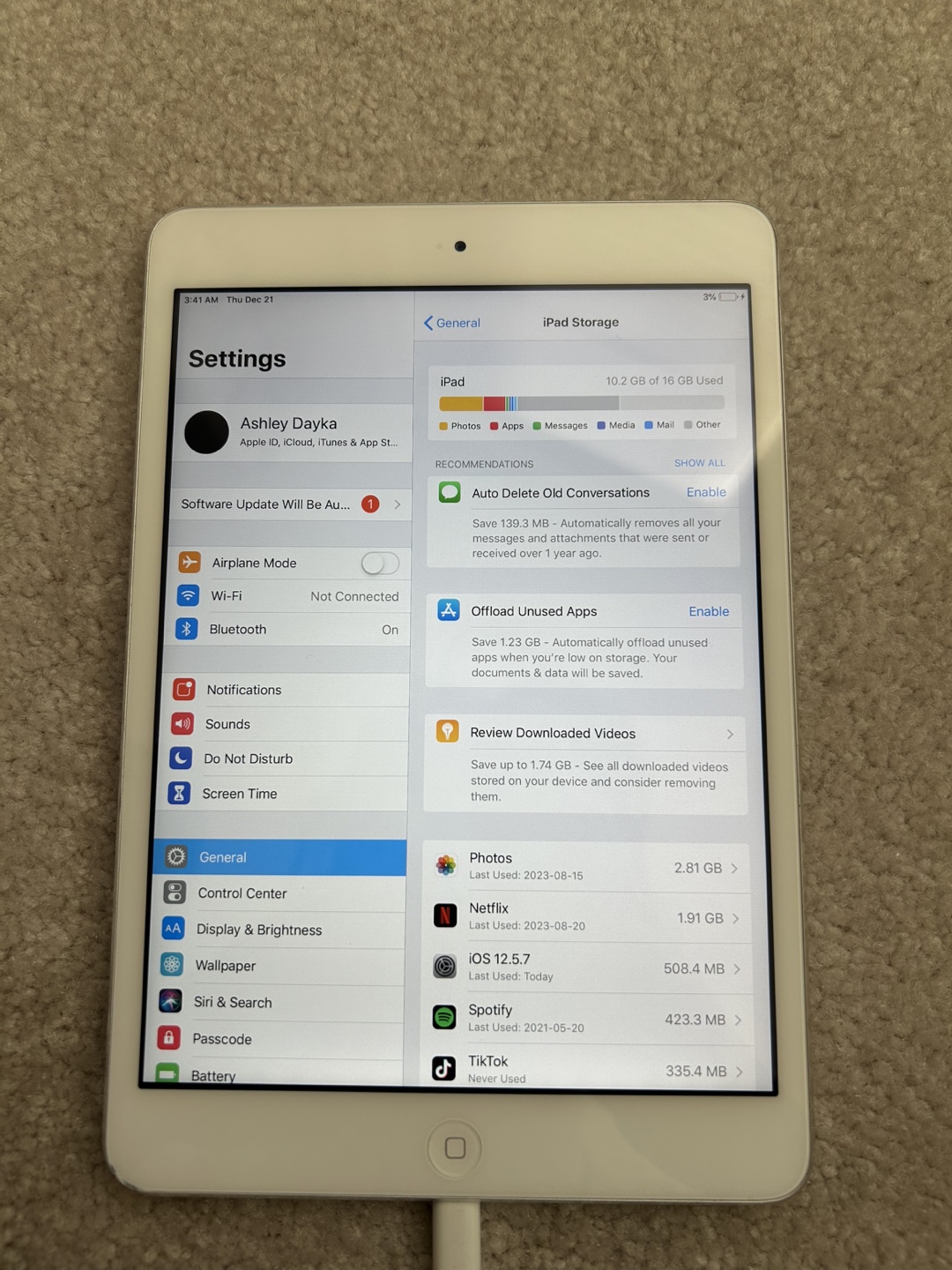 iPad Mini White 16GB - photo 3