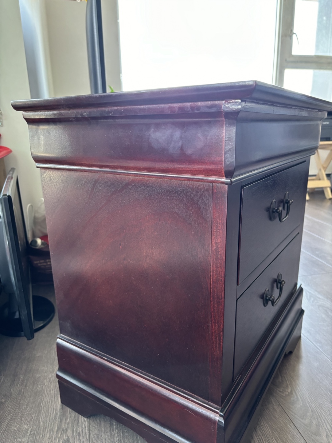 Dark Wood Nightstand - photo 2